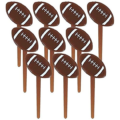 Amscan Football Molded Party Picks | 36 pieces