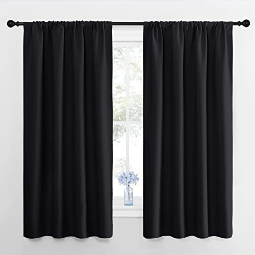 Black Blackout Curtain Blinds 