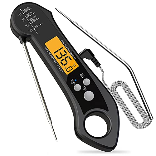 Dual probe outlet grill thermometer