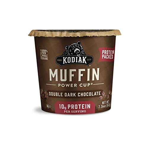 Kodiak Cakes Minute Muffins, Double Dark Chocolate (Pack of 12) 