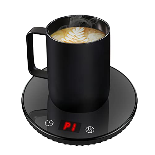Never take a sip of lukewarm coffee again with this electronic desktop mug  warmer