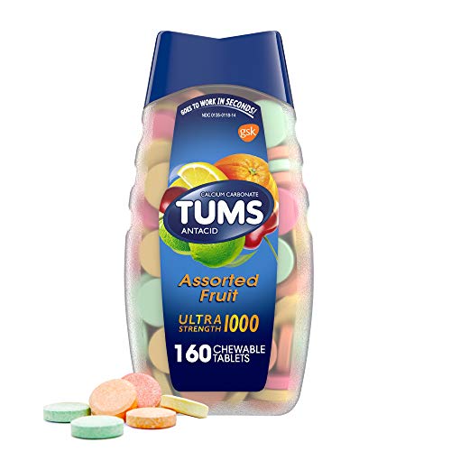 TUMS Ultra Strength Antacid Tablets for Chewable Heartburn and Acid Indigestion Relief