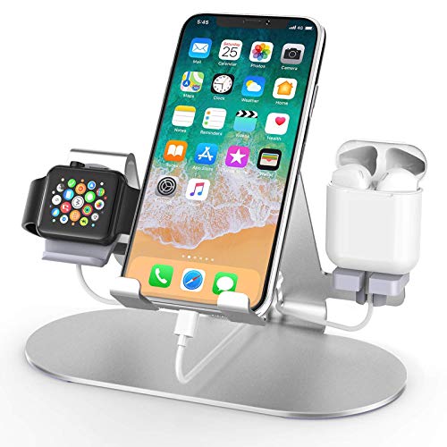 3 in 1 Aluminum Charging Station for Apple 