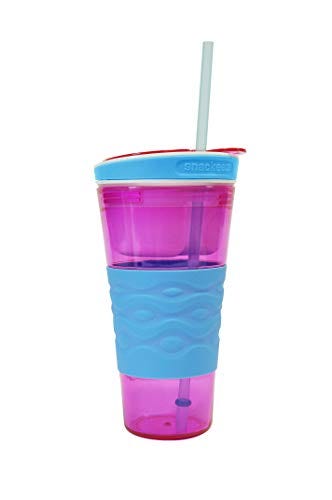 Snackeez Travel Snack & Drink Cup with Straw