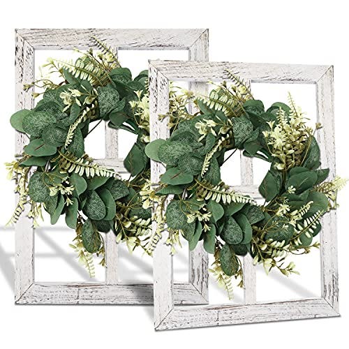 Window Frames with Wreaths