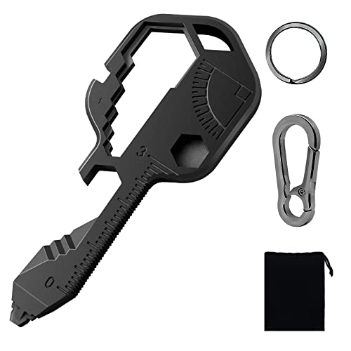24in1 Multi tool Key Shaped Pocket Keychain Bottle Opener Wrench Ruler Tool 