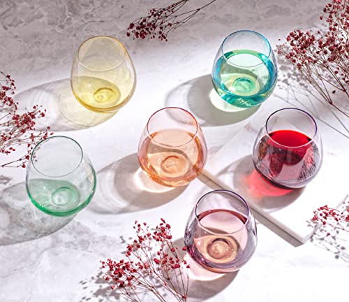HUE Stemless Wine Glass Set