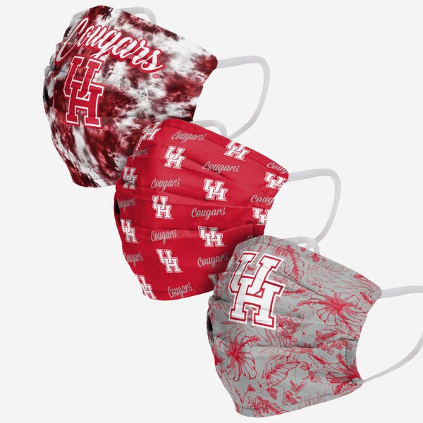Houston Cougars 3 Pack Face Cover
