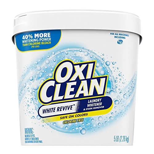 OxiClean White Revive Laundry Whitener & Stain Remover, 5 Lbs