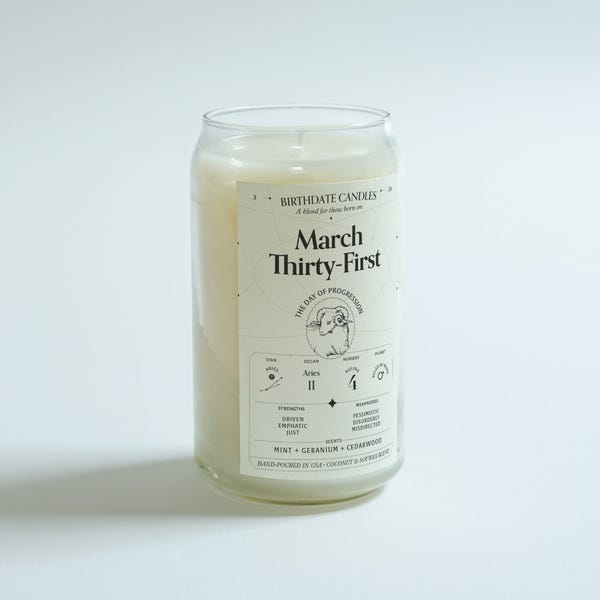 March 31 candle