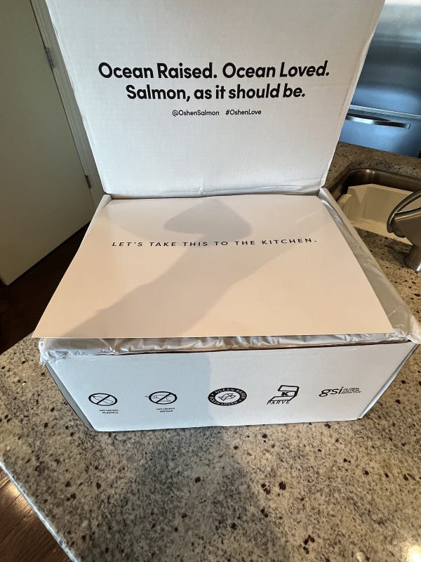 Oshēn Salmon food delivery