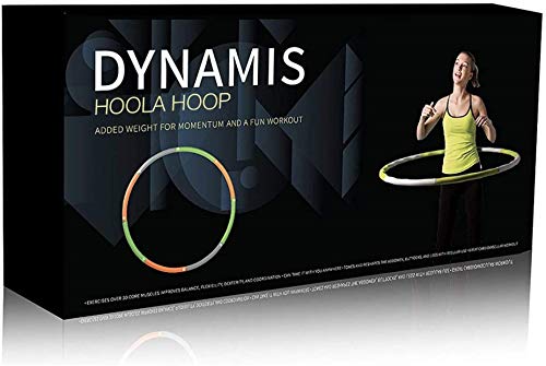Dynamis Fat Burning Weighted Hoola Hoop for Fitness and Exercise 3.6 pounds