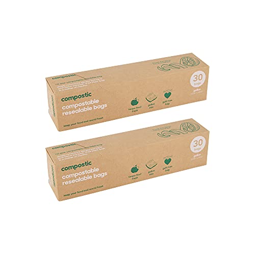 Compostic Home Compostable Resealable Gallon Bags 