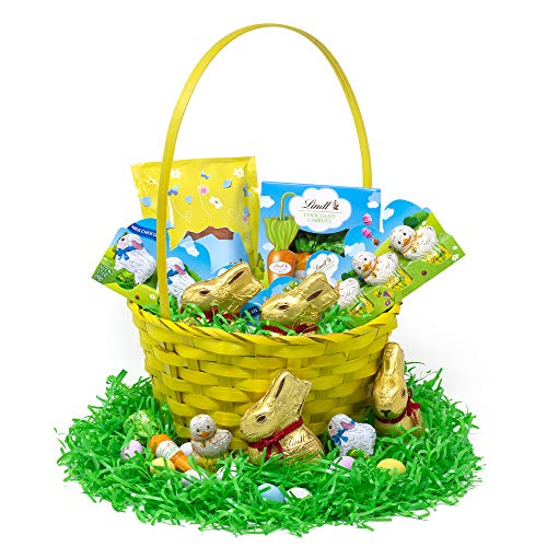 Lindt Easter Yellow Spring Gift Basket - Great for Gift Giving and Easter