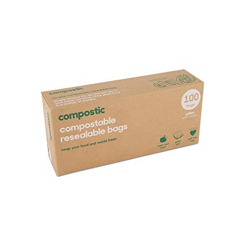 Compostic Home Compostable Bags - Eco Friendly, Reusable, Zero Waste, 
