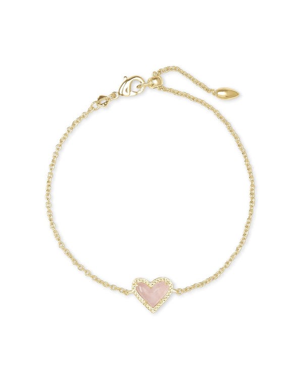 Ari Heart Gold Chain Bracelet