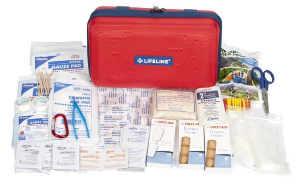 Lifeline First Aid 121-Piece Nylon All-Purpose First Aid Kit