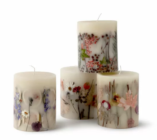 Four Seasons Dried Flower Candles