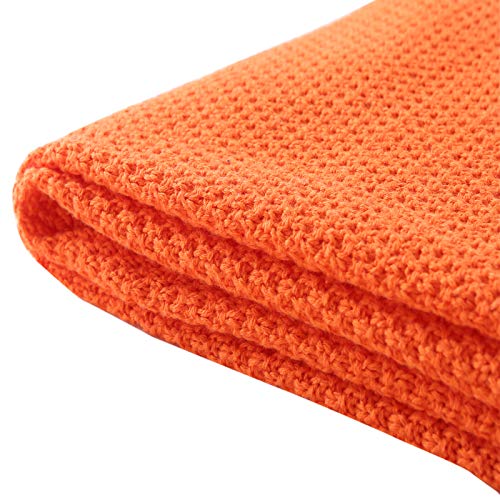 100% Cotton Knitted Throw Blanket 