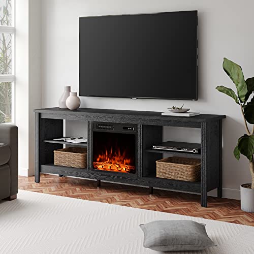 WAMPAT Fireplace TV Stand for 80 Inch TV Entertainment Center