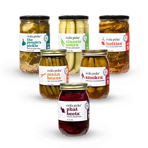 Rick’s Picks Seller Pack Pickles, Beets, Okra, and Green Beans 