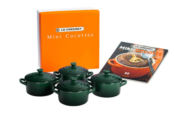 Mini Cocottes Set with Cookbook
