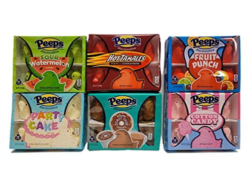 Easter Marshmallow Peeps Variety Pack Bundle