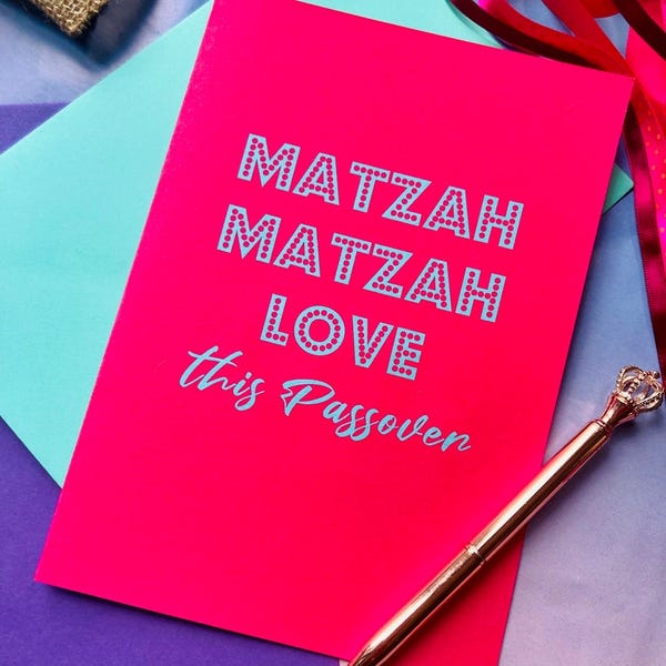 Matzah Matzah Love Funny Passover Card Jewish Pesach Card