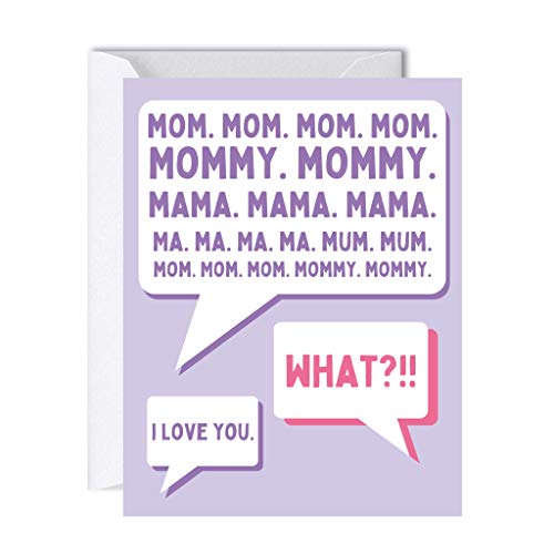 Mothers Day Card Funny / Birthday Card for Mom Greeting Card (Mom mom mom)