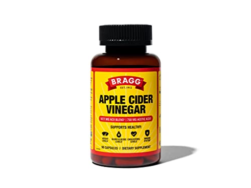Apple Cider Vinegar Capsules - Vitamin D3 & Zinc - 750mg of Acetic Acid 