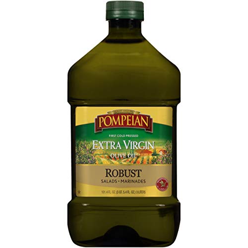 Pompeian Robust Extra Virgin Olive Oil, First Cold Pressed, Full-Bodied Flavor