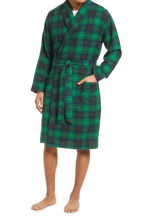 L.L.Bean Scotch Plaid Flannel Robe