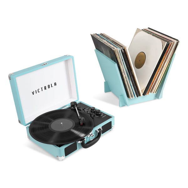 The Journey+ Bundle bluetooth record player