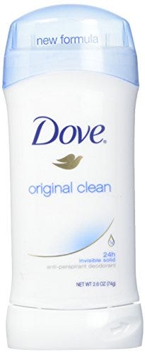Dove Invisible Solid anti-traspirante/deodorante, Original Clean, 7,8 oz, confezione da 3