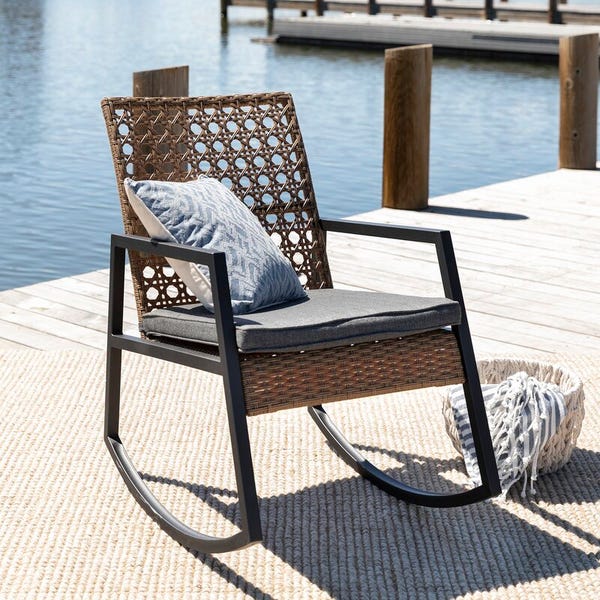 Outdoor Dolezal Rocking Chair with Cushions