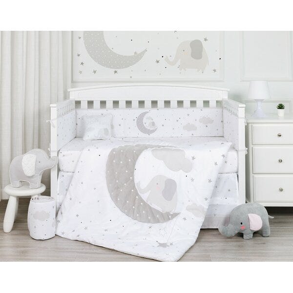 Mccarroll Good Moon'n Crib Bedding Set
