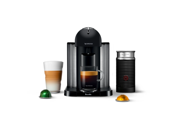 Nespresso® by Breville Vertuo Coffee and Espresso Machine with Aeroccino in Chrome