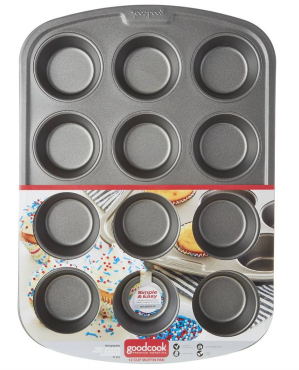 GoodCook Ready Nonstick 12 Cup Muffin Pan

