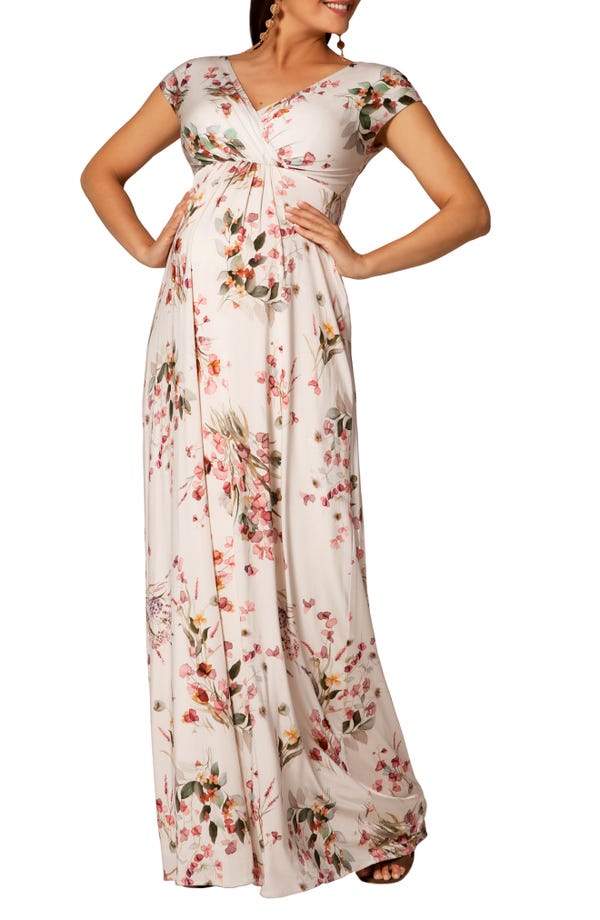 Floral Maternity Gown
