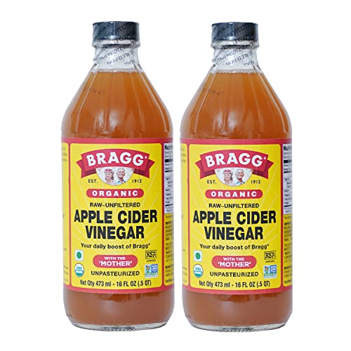 Bragg Organic Apple Cider Vinegar With the Mother– USDA Certified Organic