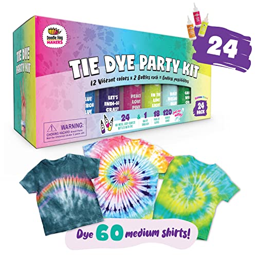 Doodlehog Easy Tie Dye Party Kit for Kids