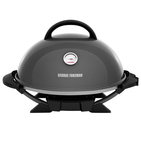 George Foreman Indoor and Outdoor Electric Grill with Lid