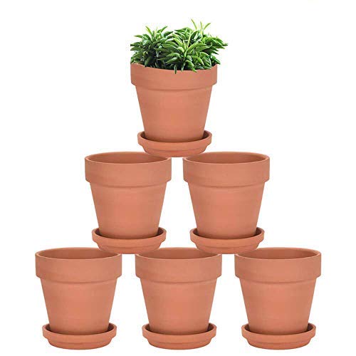 4 Inch Terra Cotta Pots with Saucer 
