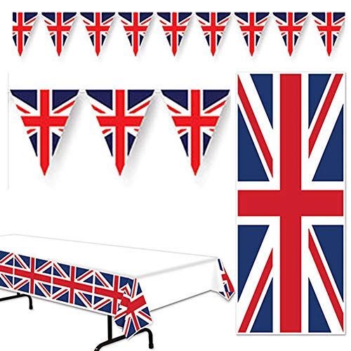 English Union Jack Party Supplies Decorations 