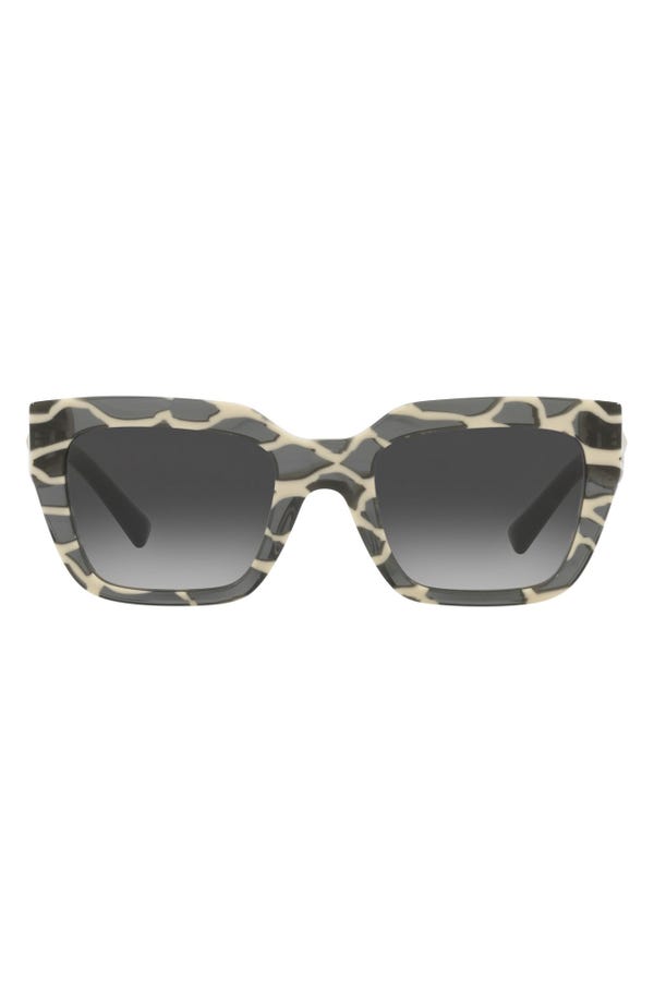 Valentino 52mm Square Sunglasses 