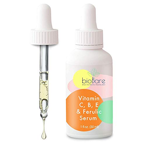 Vitamin C B E, and Ferulic Serum For Face By BioBare 