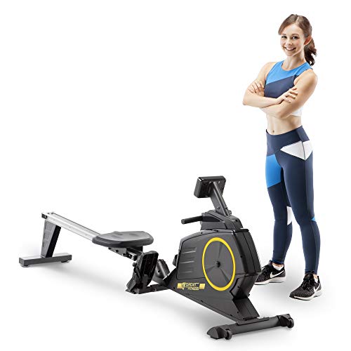 Circuit Fitness Deluxe Foldable Magnetic Rowing Machine 