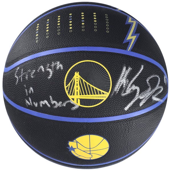 Klay Thompson Golden State Warriors Autographed & Inscribed Wilson City Edition Basketball