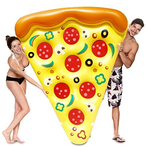 JOYIN Giant Inflatable Pizza Slice Pool Float