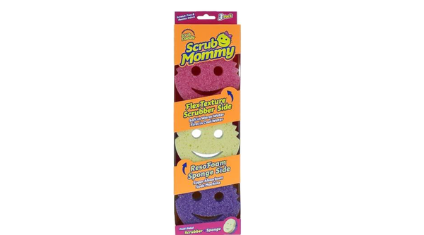 Scrub Mommy Dual-Sided Sponge and Scrubber - 3ct